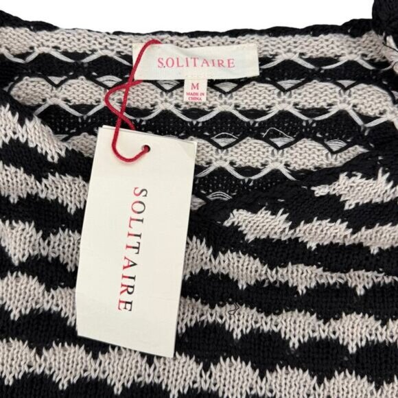 NWT SOLITAIRE Knitted Crop Top Sz Medium - Picture 3 of 3
